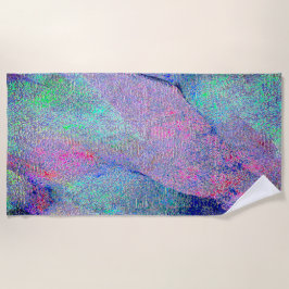 Wrinkellederstijl met versleten verf, blauwe tinte strandlaken