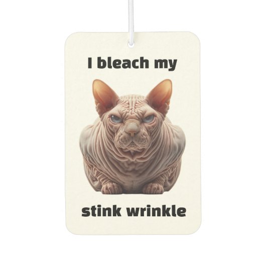 Wrinkle Sphynx Cat Luchtverfrisser (Voorkant)