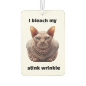 Wrinkle Sphynx Cat Luchtverfrisser (Achterkant)