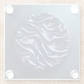 wrinkled satin  glazen onderzetter (Achterkant)