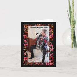 Wrinkles zijn Laugh Lines? Geen Joke Wenskaart Kaart