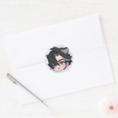Wriothesley Chibi Genshin Impact Ronde Sticker (Envelop)