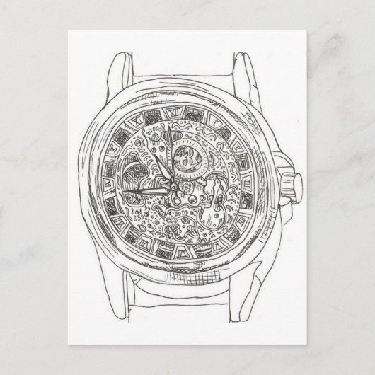 Wrist Whatch Briefkaart (Voorkant)