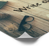 Write every day. Motivational poster (Hoek)