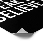 Write It Speak It Believe It Motivational Faith Ap Poster (Hoek)