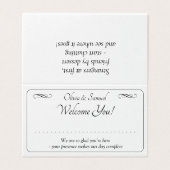 Write Name - Table Place Card - with Messages Kaart (Buitenkant ongevouwen)