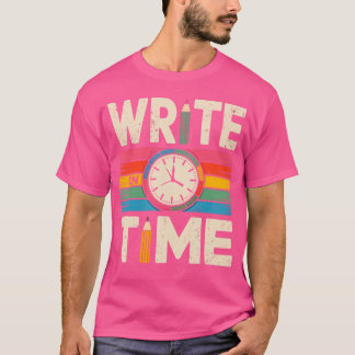 Write Onime Funny Writer Au Pun Design girl funny T-shirt