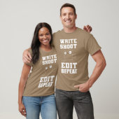 Write Shoot Edit Editor in Chief Gift family T-shirt (Unisex)