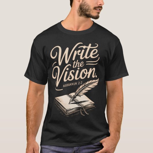 Write Vision Religious Verse Bible T-shirt (Voorkant)