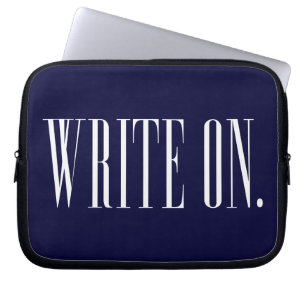WriteOn1Blk.png Laptop Sleeve