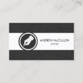 Writer Author Literary Visitekaartje (Voorkant)