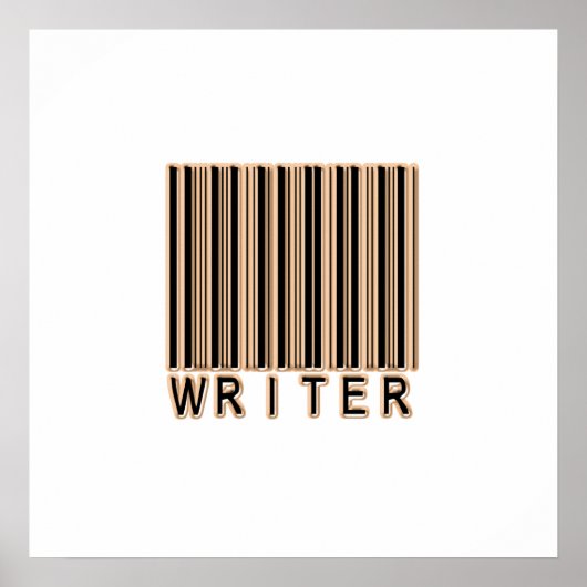 Writer Barcode Poster (Voorkant)