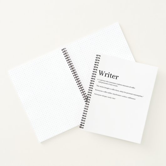 Writer Definition Notebook - Funny Notitieboek (Binnen)