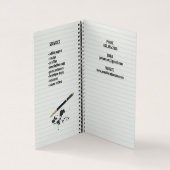 writer/editor notitieboek visitekaartje (Binnen)