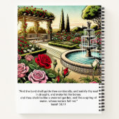 Writer in a Garden of Roses Spiral Notebook Notitieboek (Achterkant)