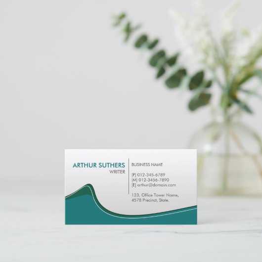 Writer Print Publishing  Visitekaartje (Staand voorkant)