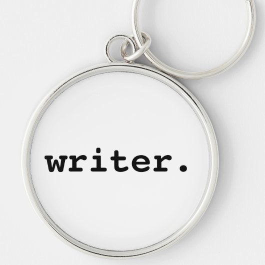 Writer Round Premium Sleutelhanger (Voorkant)