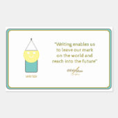 WRITER Sticker door dichter Adiela Akoo (Voorkant)