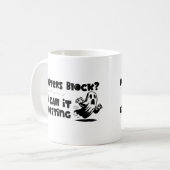 Writer's Block is een ghosting Koffiemok (Voorkant links)
