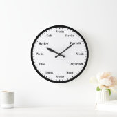 Writer's Clock - Writing Job Fun Wall Clock Grote Klok (Huis)