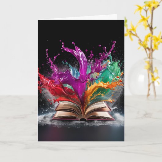 Writer's Delight Wenskaart Kaart (Gele Bloem)