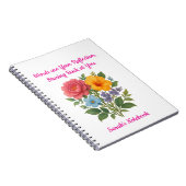 Writer's Flower Design Notitieboek (Rechterzijde)