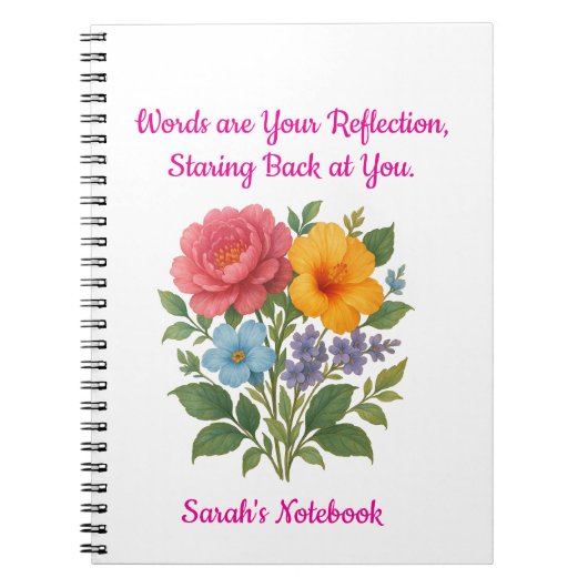 Writer's Flower Design Notitieboek (Voorkant)