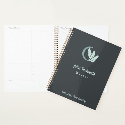 Writer's Green gepersonaliseerd Planner (Display)