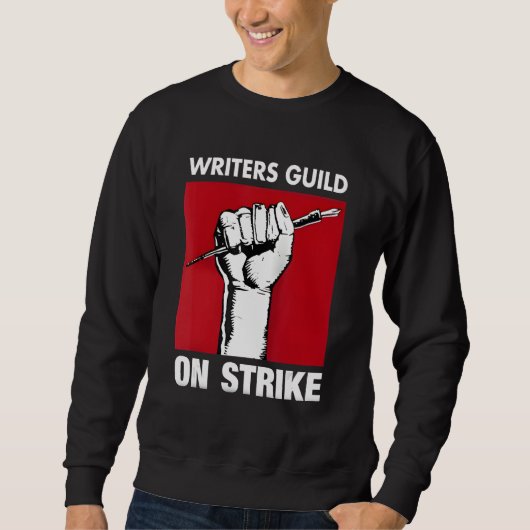 Writers Guild Of America On Strike Anti AI Chatbot Trui (Voorkant)