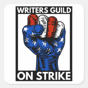 Writers Guild Of America staken Vierkante Sticker