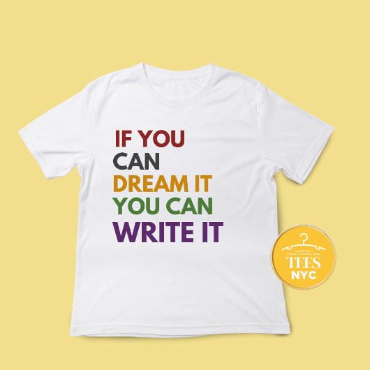 Writer's Quote T-shirts Herfst Kleuren