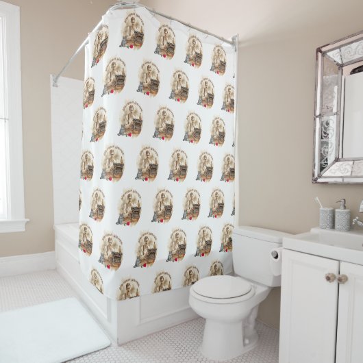 Writer's Shower Curtain - Creativiteit ontmoet sch Douchegordijn (In situ)