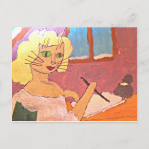 writing a letter to Santa Feestdagenkaart