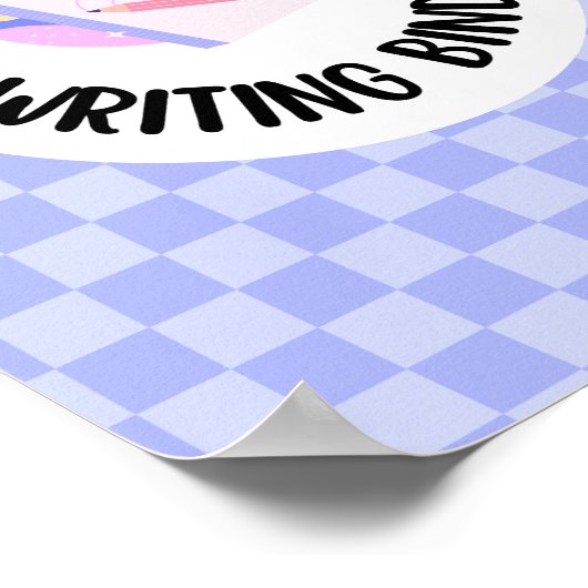 writing binder title page insert poster (Hoek)