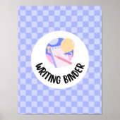 writing binder title page insert poster (Voorkant)