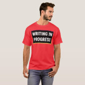 Writing in Progress girl girl T-shirt (Voorkant volledig)