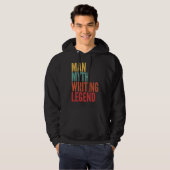 Writing Man Myth Writing Legend Hoodie (Voorkant volledig)
