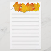 Writing Paper Maple Leaves Header Briefpapier (Voorkant)