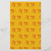 Writing Paper Maple Leaves Header Briefpapier (Achterkant)