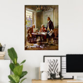 Writing The Declaration of Independence Poster (Thuiskantoor)