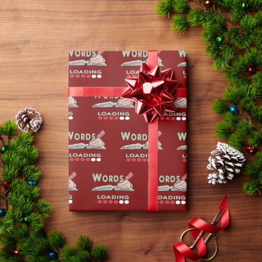 Writing Words Cadeaupapier (Feestdagen Geschenken)