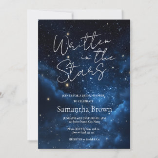 Written in the Stars Bridal Shower Invitation Kaart
