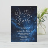 Written in the Stars Bridal Shower Invitation Kaart (Staand voorkant)