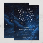 Written in the Stars Bridal Shower Invitation Kaart (Voorkant / Achterkant)