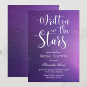 Written in the Stars Bridal Shower  Kaart (Voorkant / Achterkant)