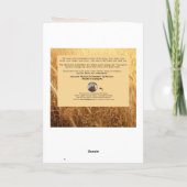 Written Memory Grief Sympathy Card - Golden Field Kaart (Achterkant)