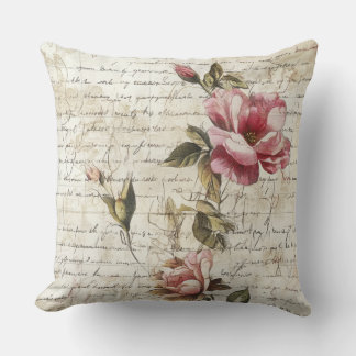 Written Roses Pillow Kussen