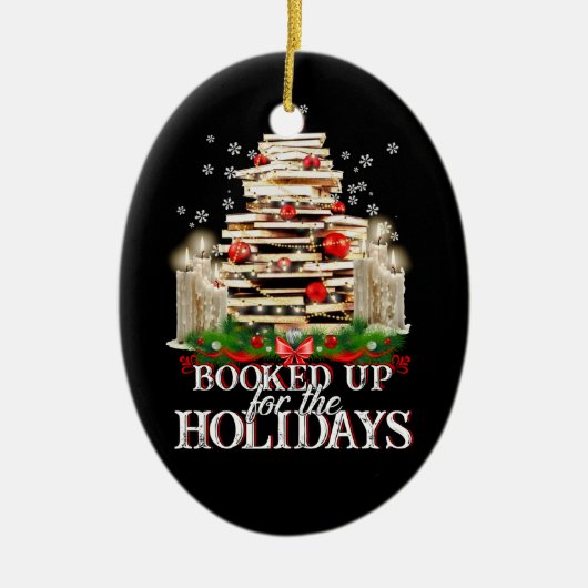 Writter Reader Bookaholic Books Lover Bookworm Keramisch Ornament (Voorkant)