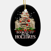 Writter Reader Bookaholic Books Lover Bookworm Keramisch Ornament (Achterkant)