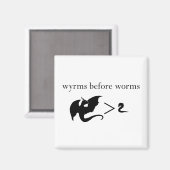 Wrms vóór Worms Magnet (Voorkant / Achterkant)